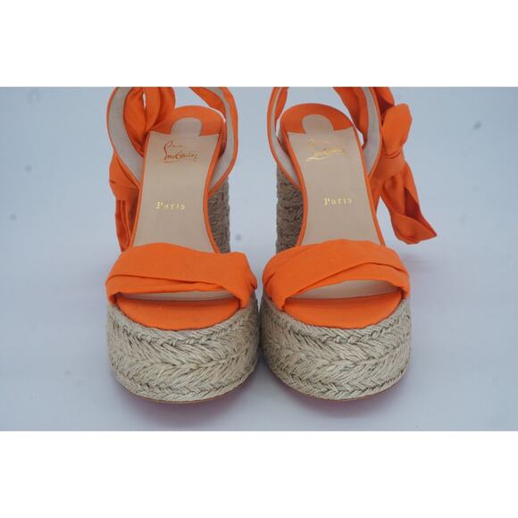Christian Louboutin Mariza Du Desert 130 Platform Espadrille Sandal Size 42 12 - Picture 8 of 12
